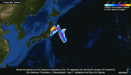 日本排放核废水，57天能扩散至大半太平洋