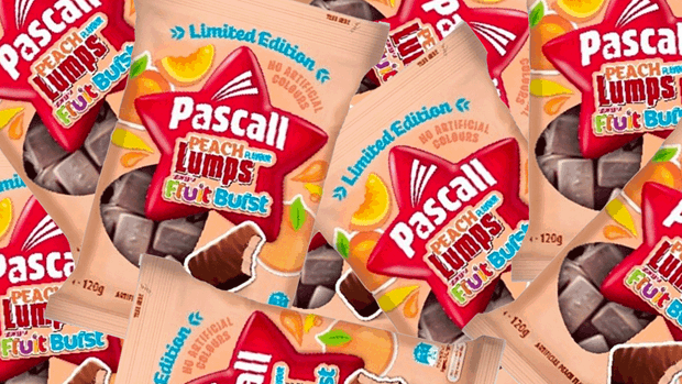 新西兰国民糖果帕斯卡尔（Pascall）新品蜜桃巧克力软糖（Peach lumps）测评（3⭐️/5）