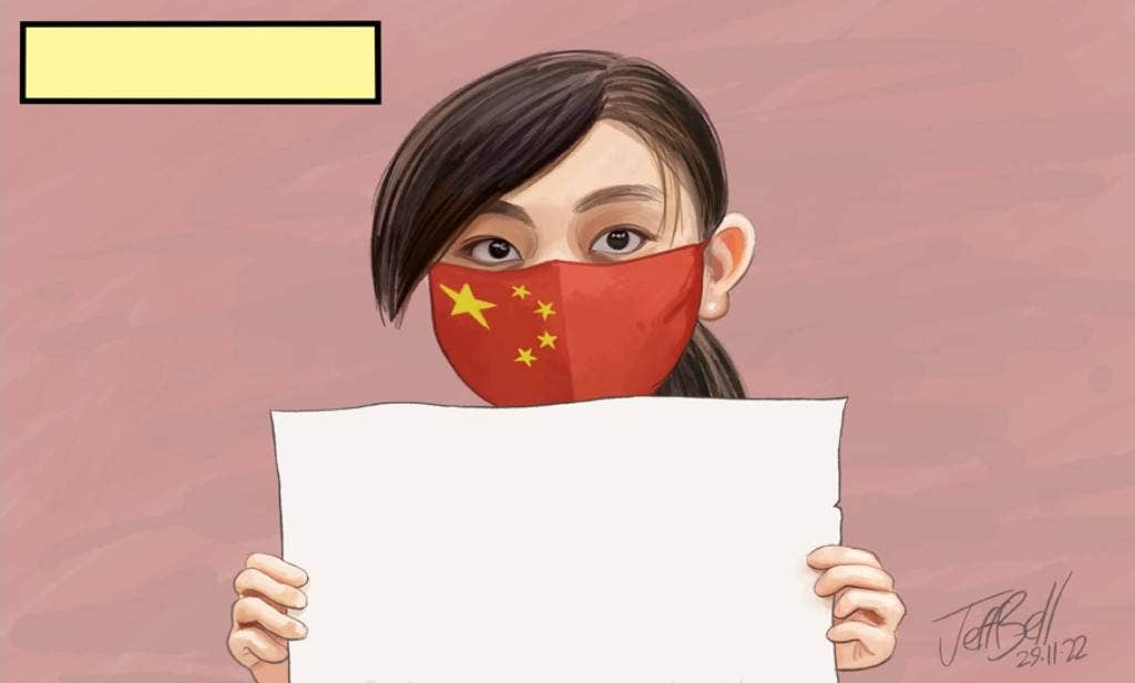 华尔街日报：白纸，中国抗议活动新象征