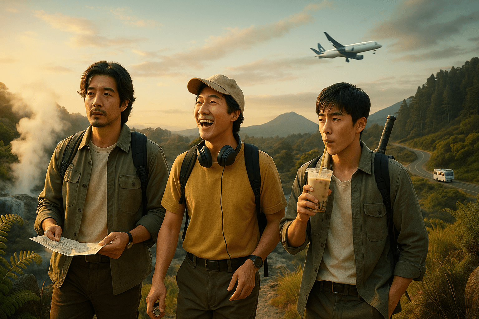 《出去一下 WHAT A TRIP》首播亮相：陈柏霖带队勇闯新西兰，黄宣“美式口音”抢镜，“索隆”新田真剑佑狂吸珍奶
