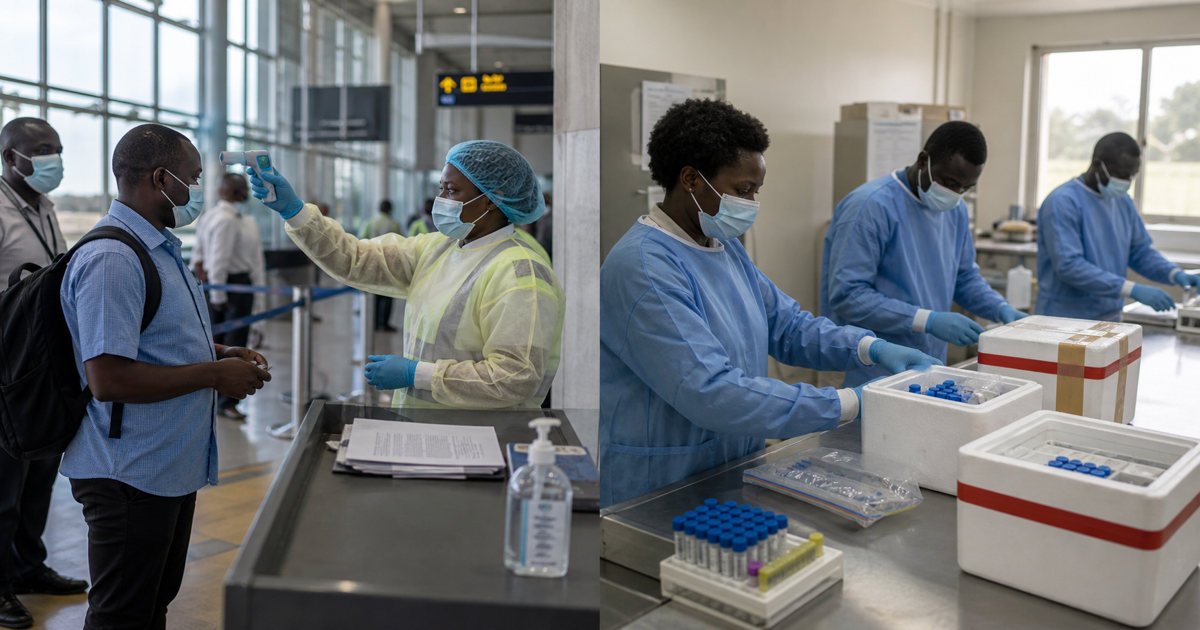 Public health screening and laboratory sample handling during an outbreak alert