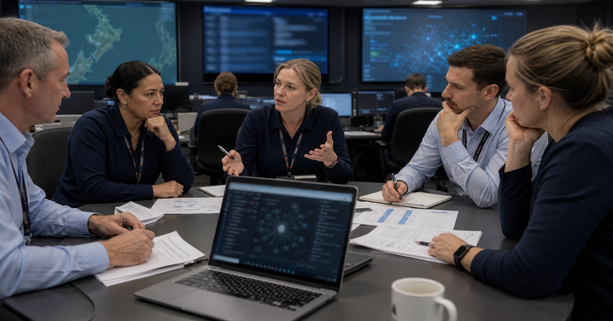 New Zealand police operations meeting about AI governance