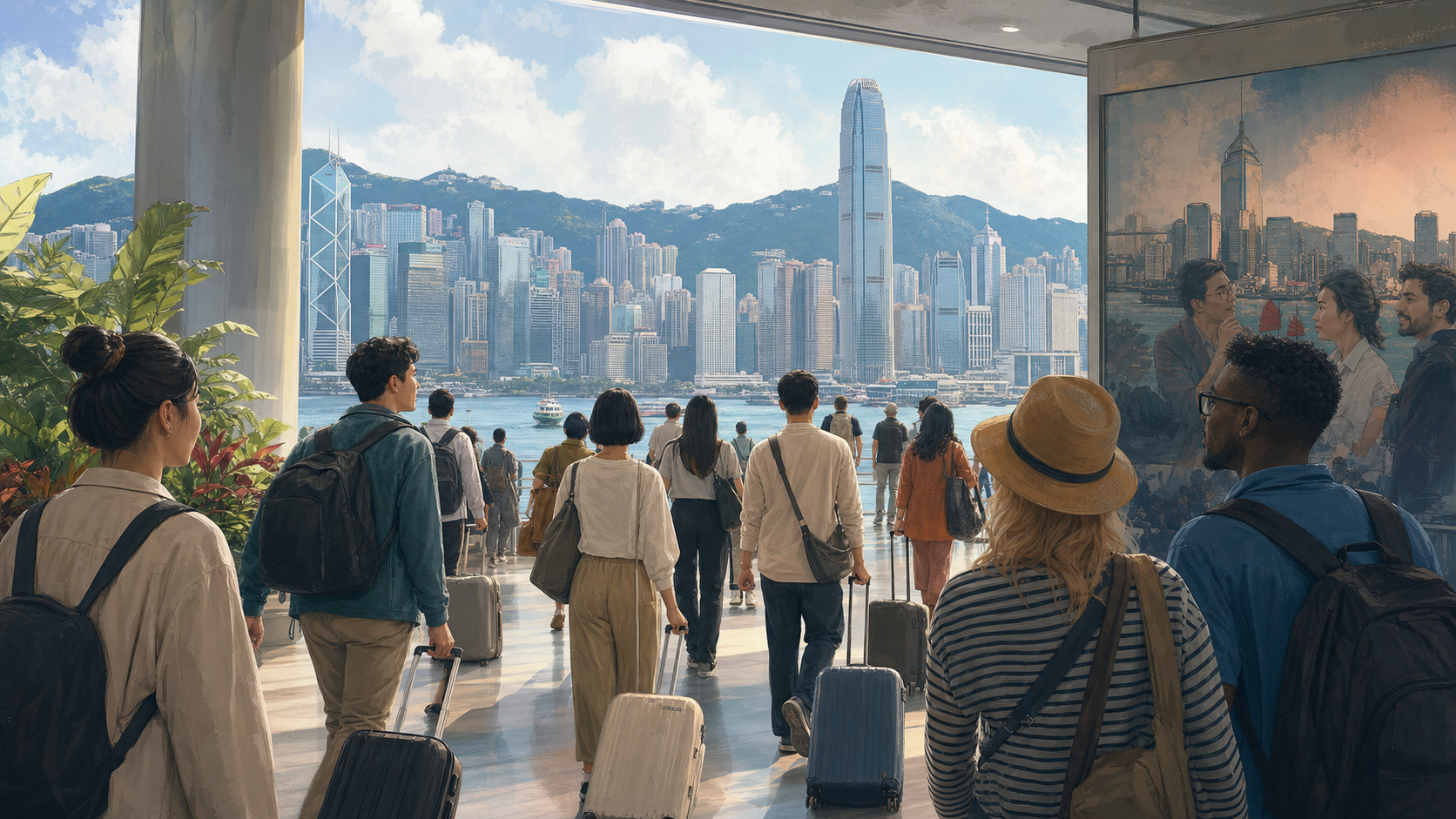 香港特别报道 1: 入境外国旅客还多，但是国际性弱化