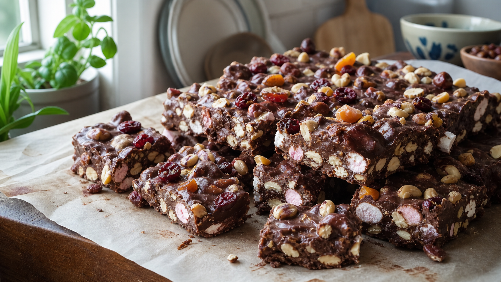 不用烤箱，轻松制作新西兰甜品——石板路（Rocky Road）