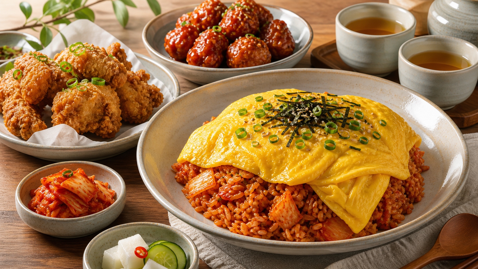 基督城美食推荐：韩国泡菜米饭欧姆蛋（Child Sister Cafe）