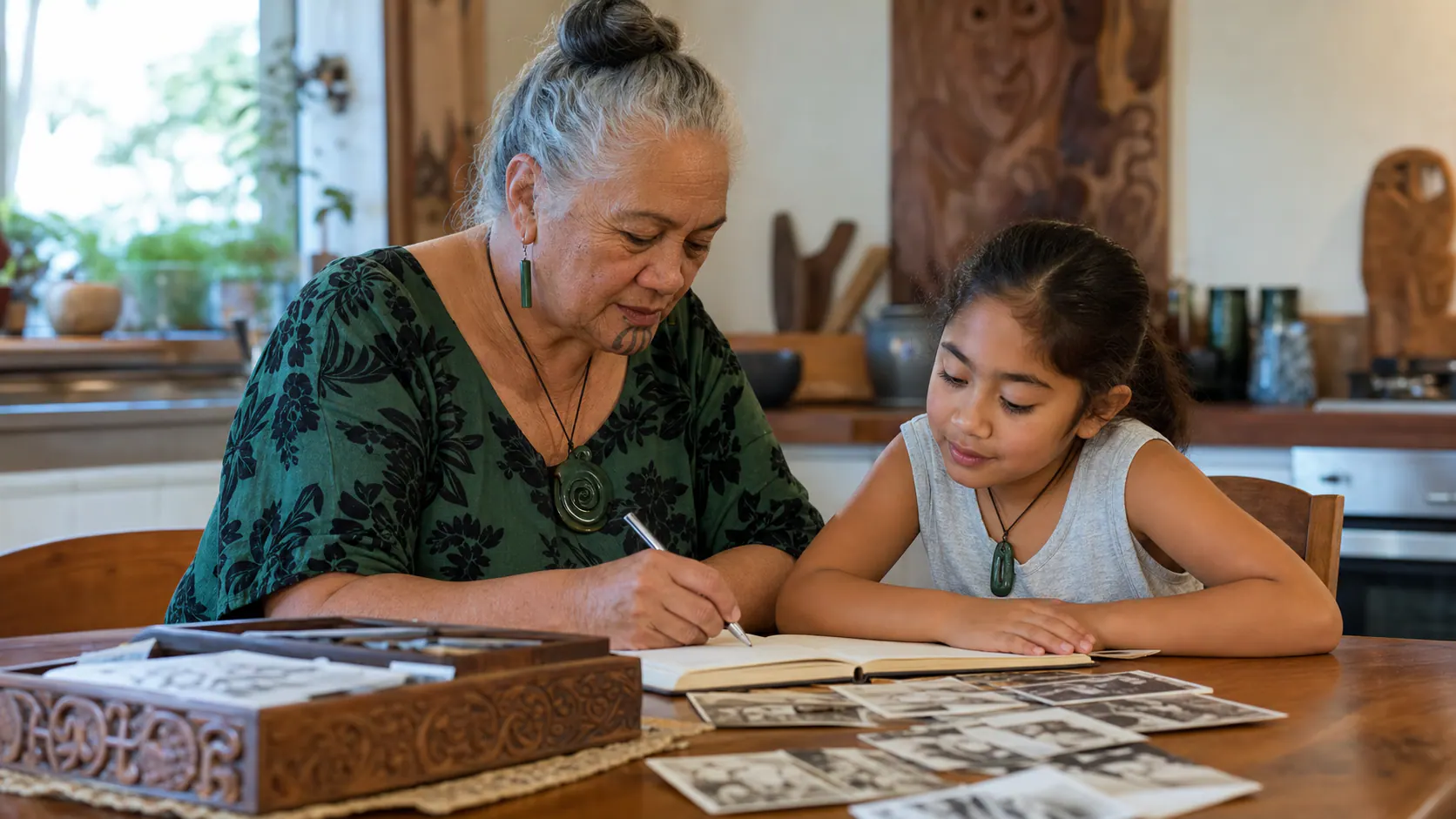He pukapuka mā te mokopuna: tuhia ngā kōrero i mua i te ngaronga