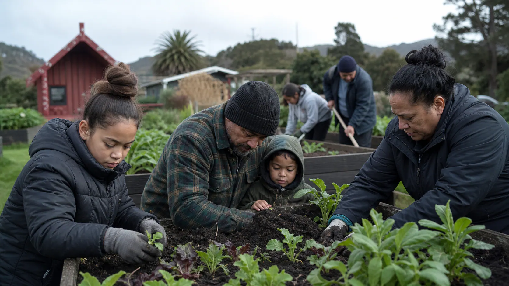 Te Māra Kai i te Hōtoke: whakatō hononga, kaua ko ngā huawhenua anake