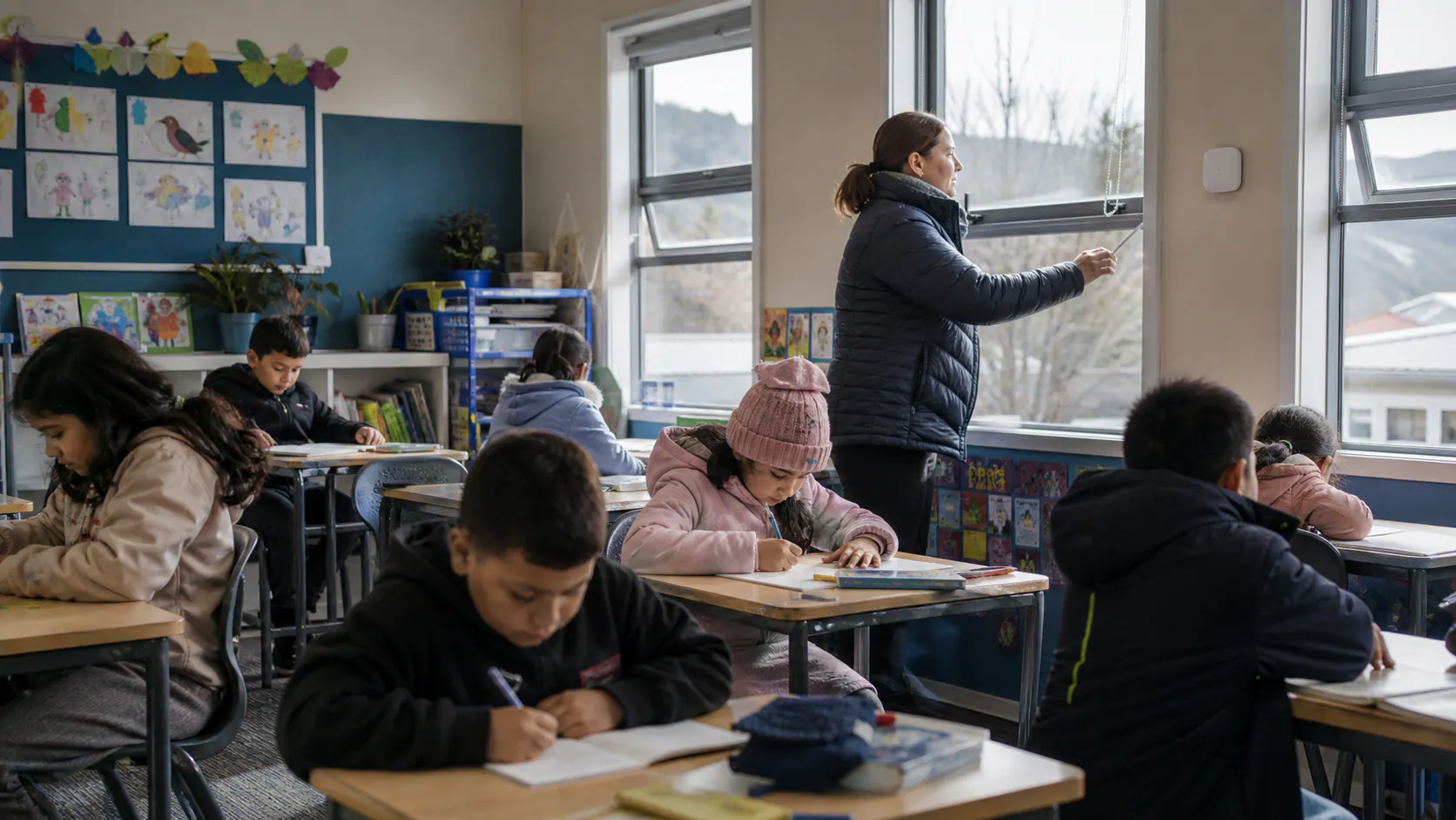 A classroom air monitor is useful only when someone can act on it
