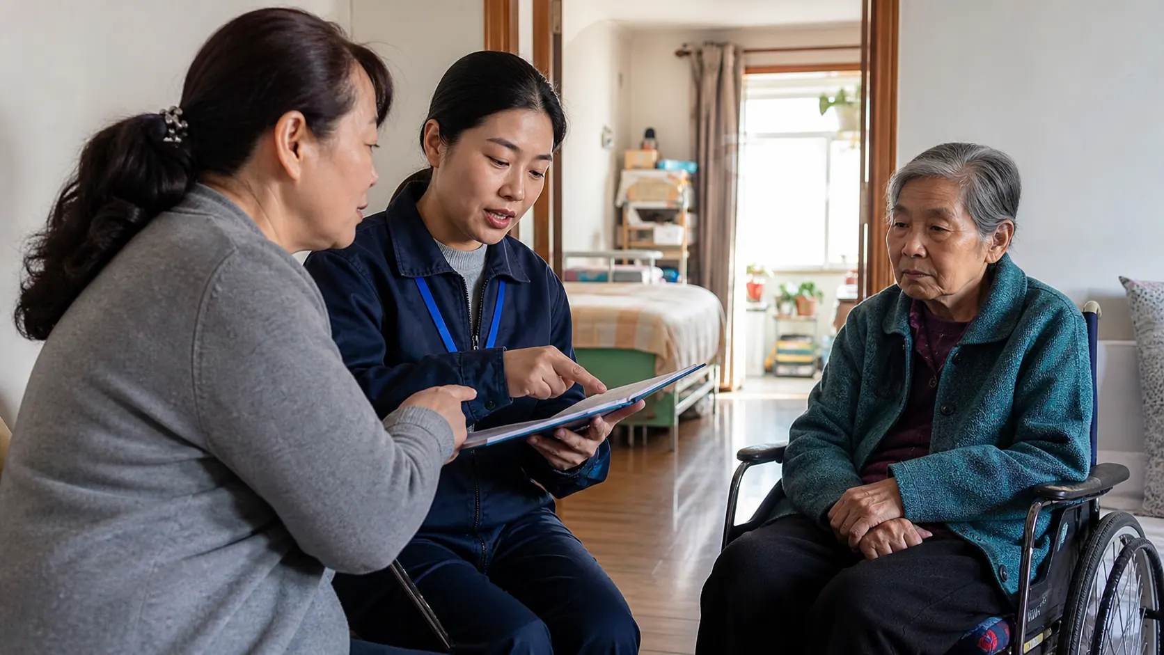 China’s elder-care subsidy will be tested at the front door
