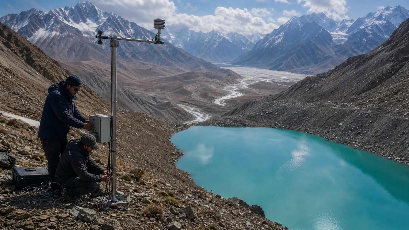 A glacial lake warning must reach the valley before the water does