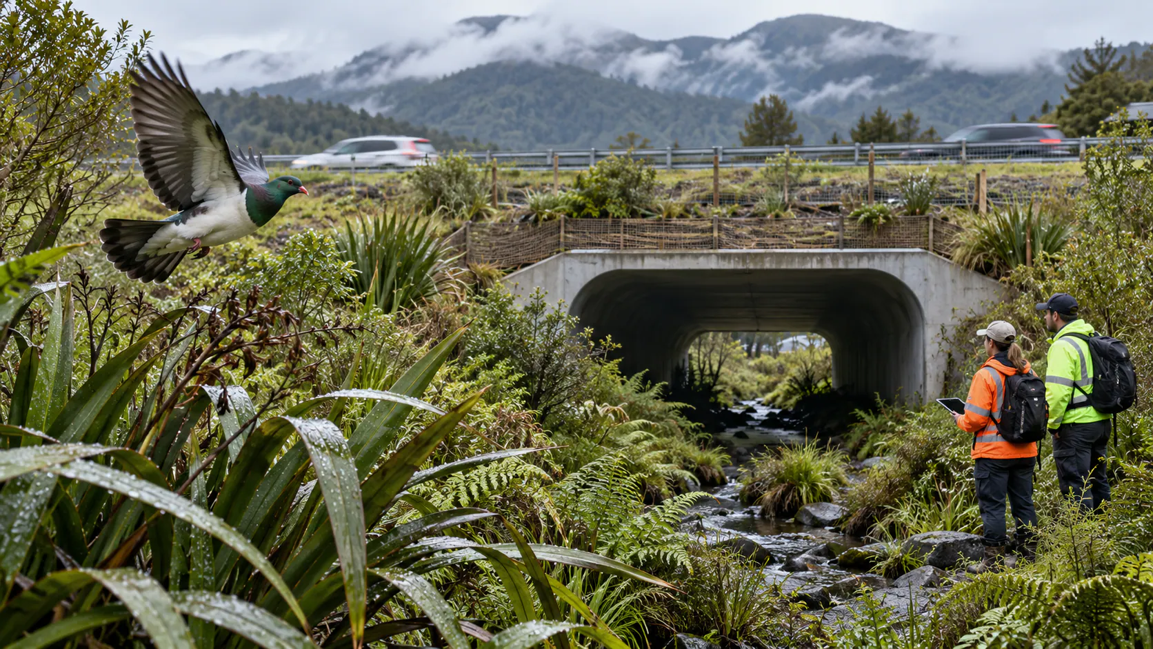 A road can divide an ecosystem long before it destroys one