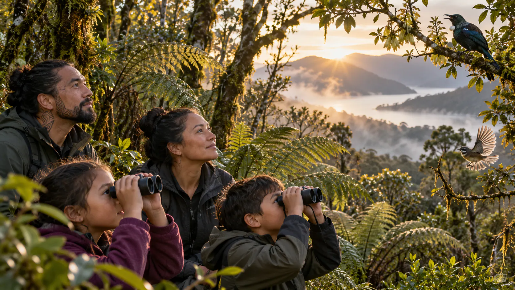 Whakarongo ki te ngahere: mā ngā reo o ngā manu ka ako te whānau ki te noho puku