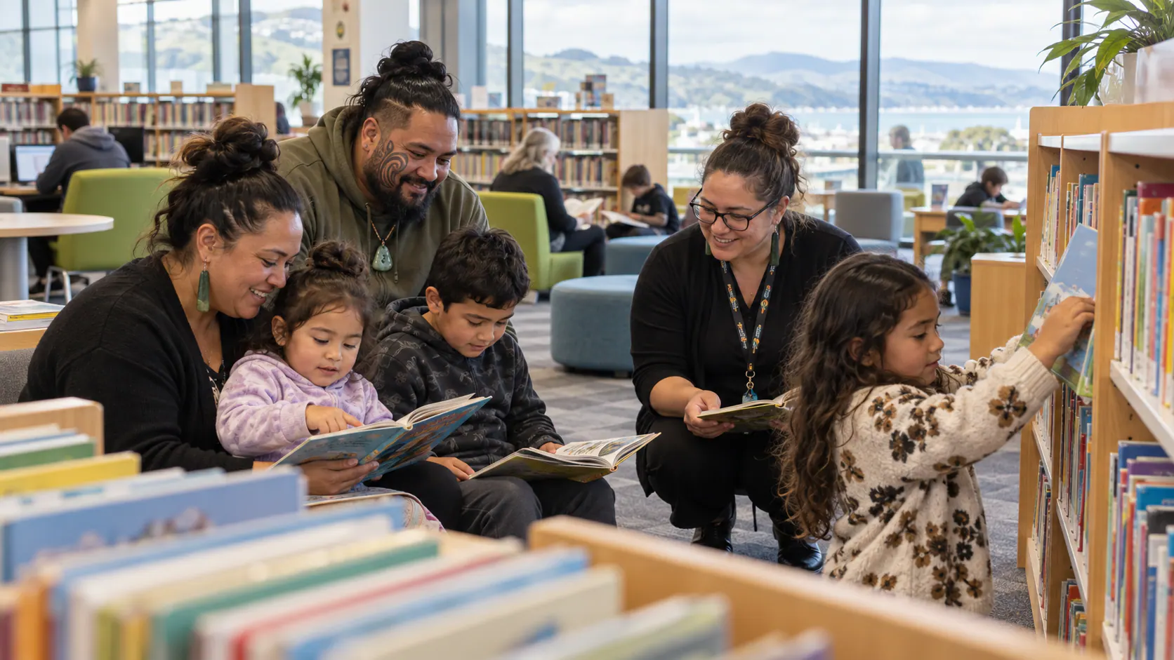 Haere ki te whare pukapuka: mā te kōwhiri pukapuka ka tipu te reo o te whānau